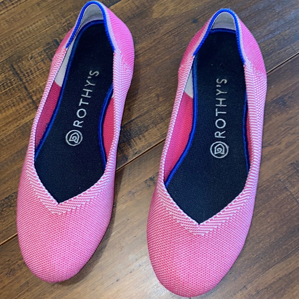 Rothy’s Pink around Toe Flats